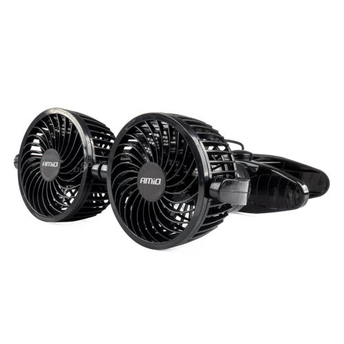 Ventilátor do auta, 24 V, 2x4" 1