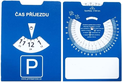 Parkovací hodiny papírové