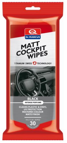 Dr.Marcus A2 Matt cockpit wipes 30 ks Black
