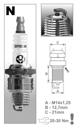 Brisk zapalovací svíčka