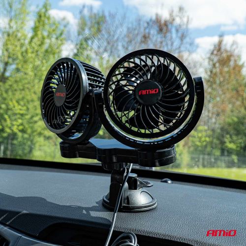 Ventilátor do auta, 12 V, 2x4" 2